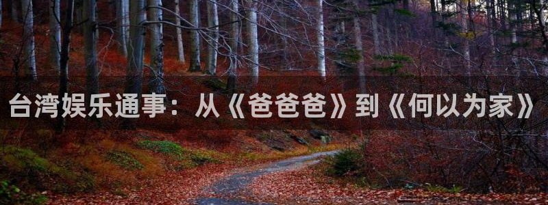 杏悦平台app下载：台湾娱乐通事：从《爸爸爸》到《何以为家》
